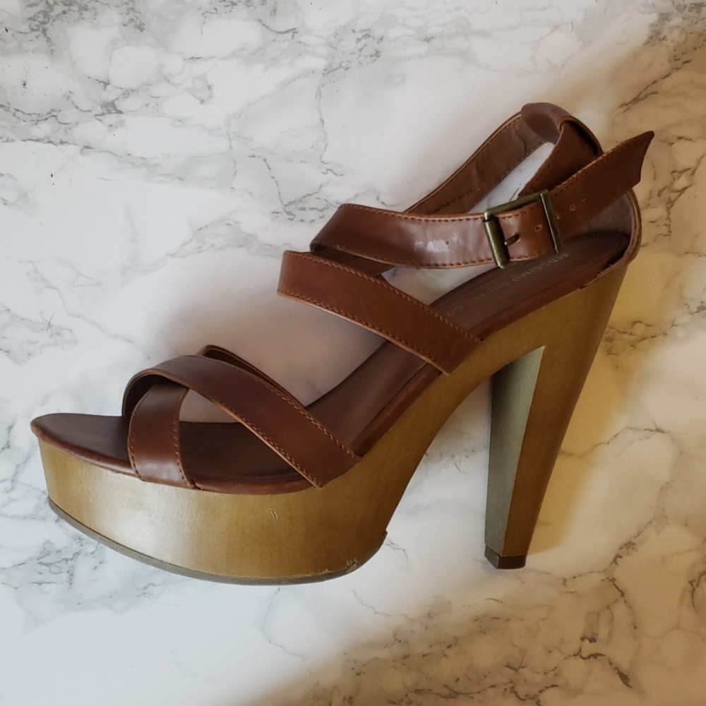 Strappy sandal heels